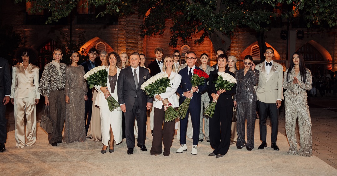 Desfile de Brunello Cucinelli en la madraza Abulkasim de Tashkent, Uzbekistán