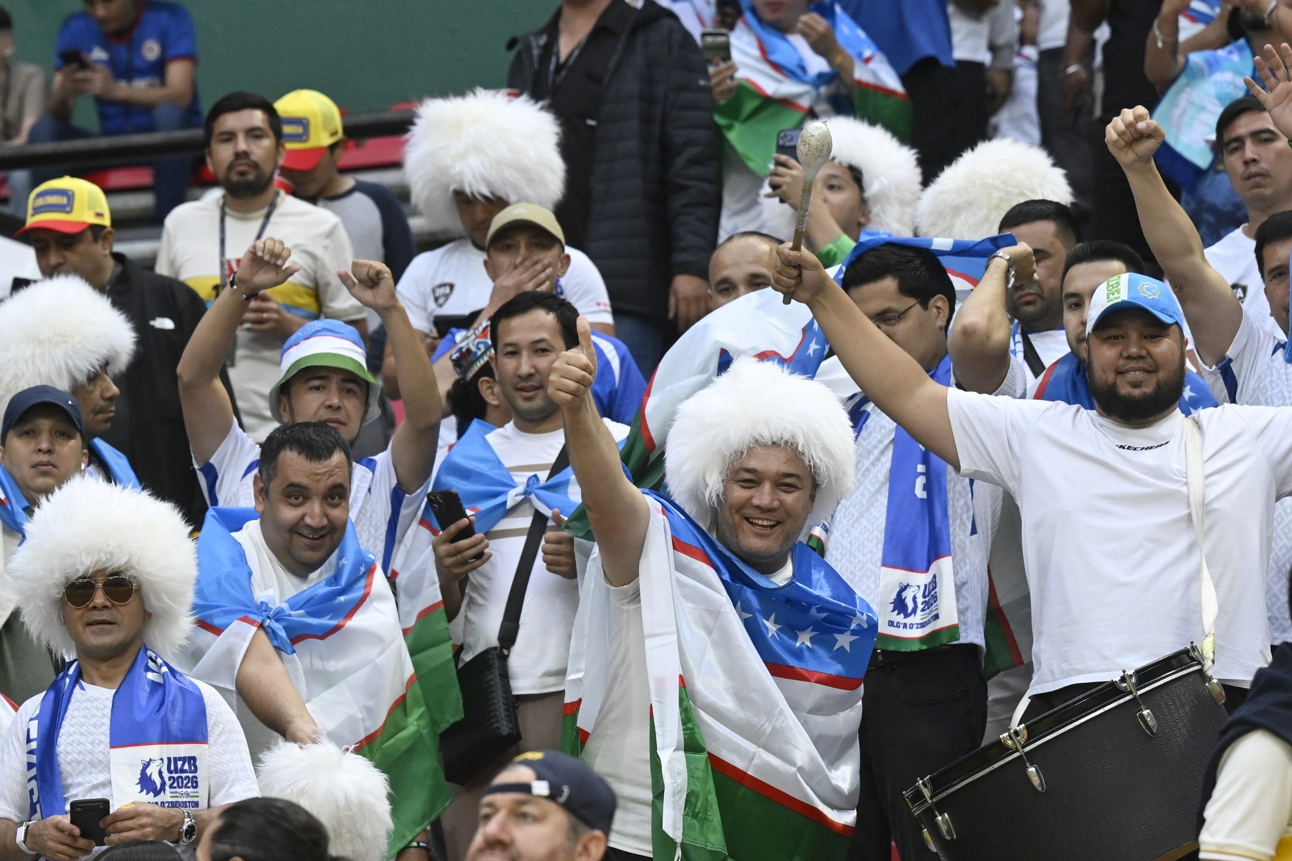 La selección de Uzbekistán en su debut en el Mundial 2026