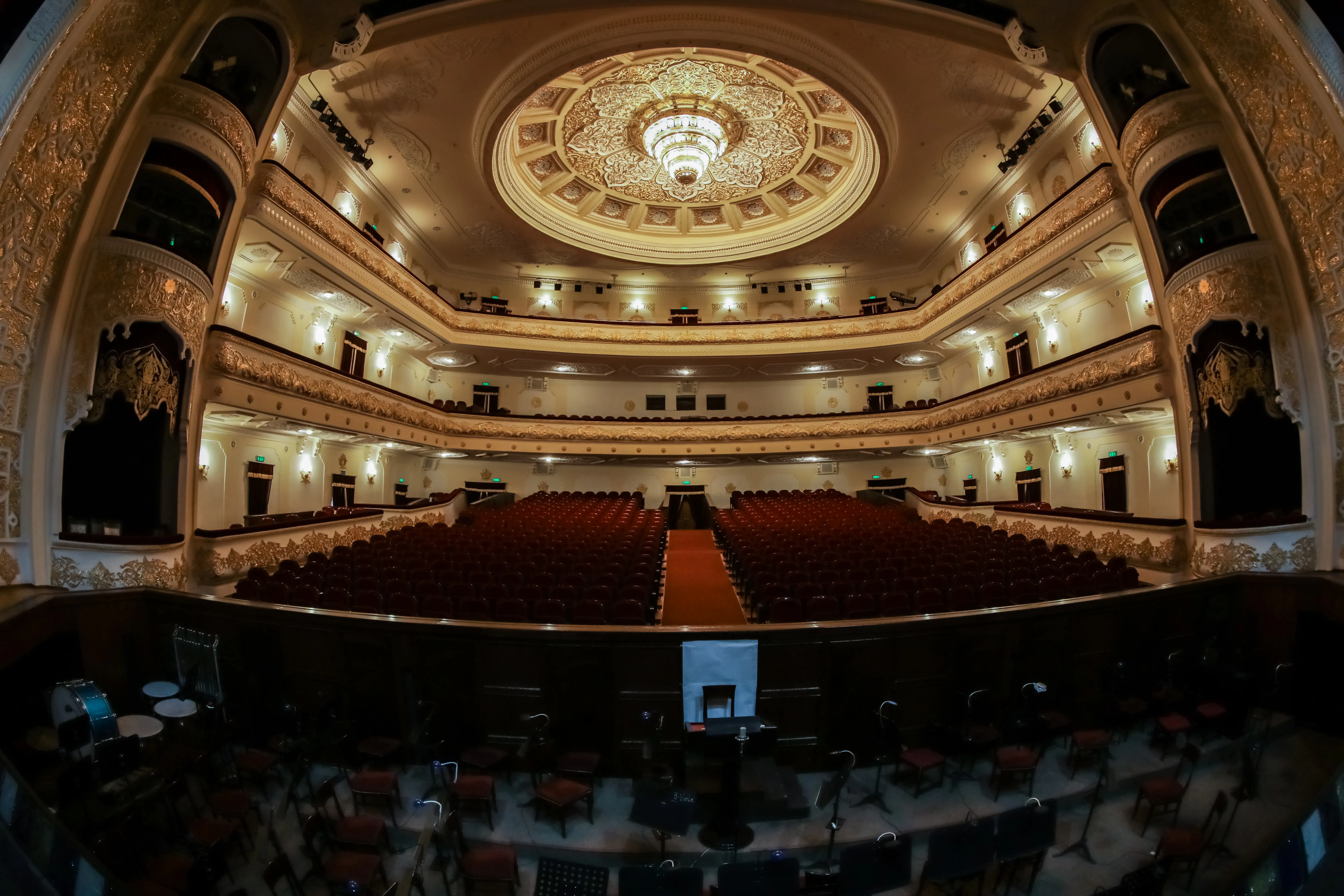 Detalle del Teatro Alisher Navoi de Tashkent