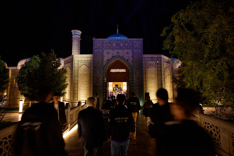 Ceremonia en la Olimpiada de Ajedrez 2026 en Uzbekistán
